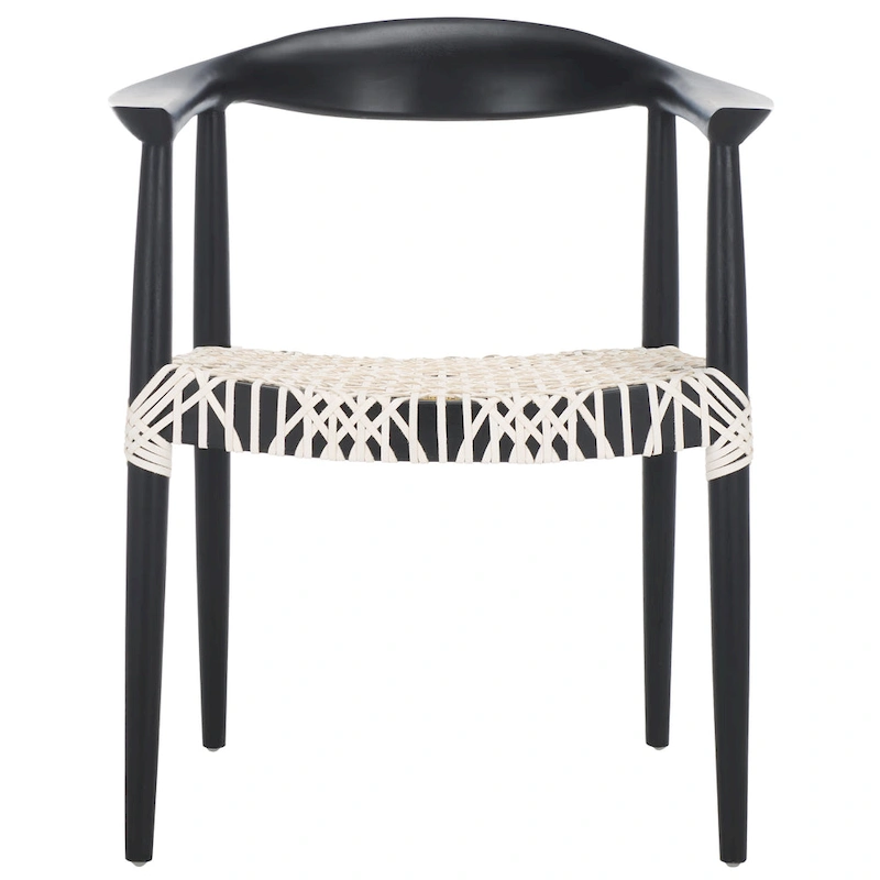 SAFAVIEH Trix Bandelier Black Dining Arm Chair - 24.8