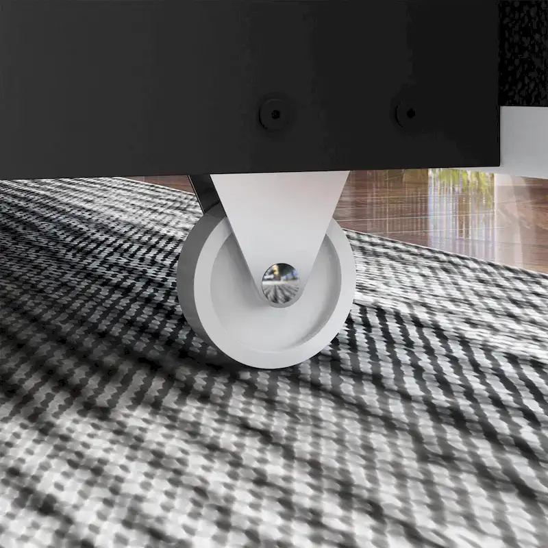 Modern Illuminated Bed Frame with Gold Trim - Chic Upholstered Design