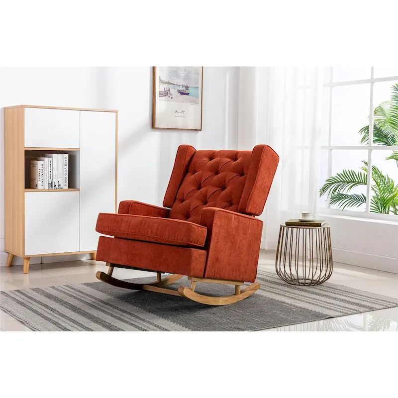 Modern 33.8 Tufted Rocking Chair