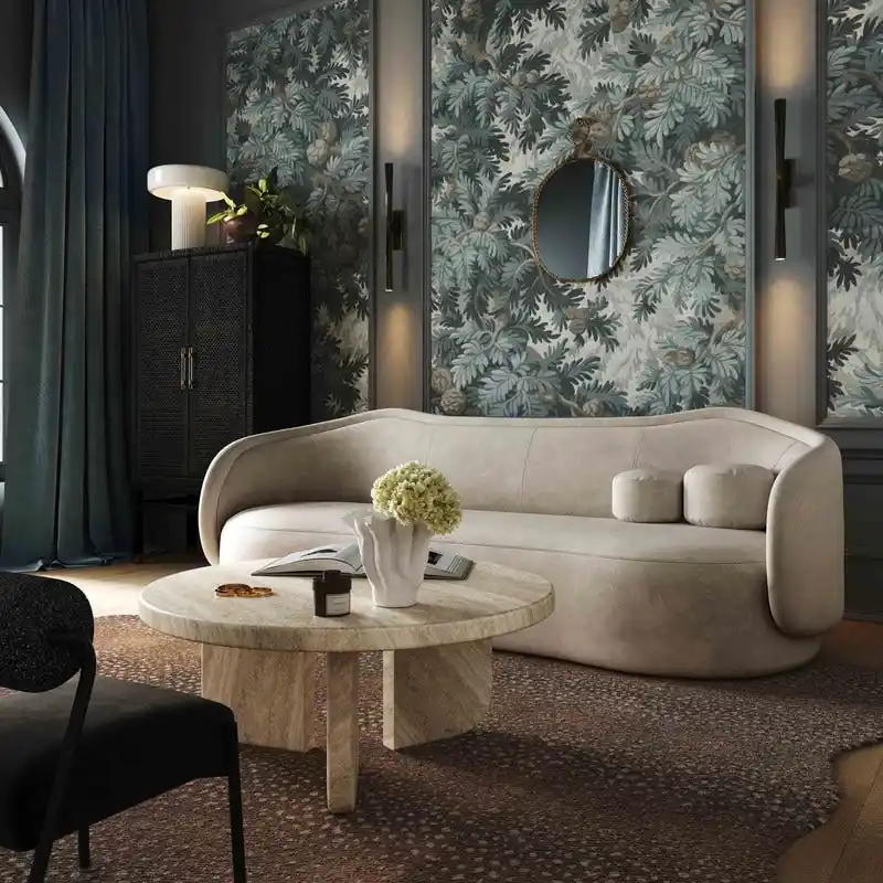 Textured Velvet Sofa