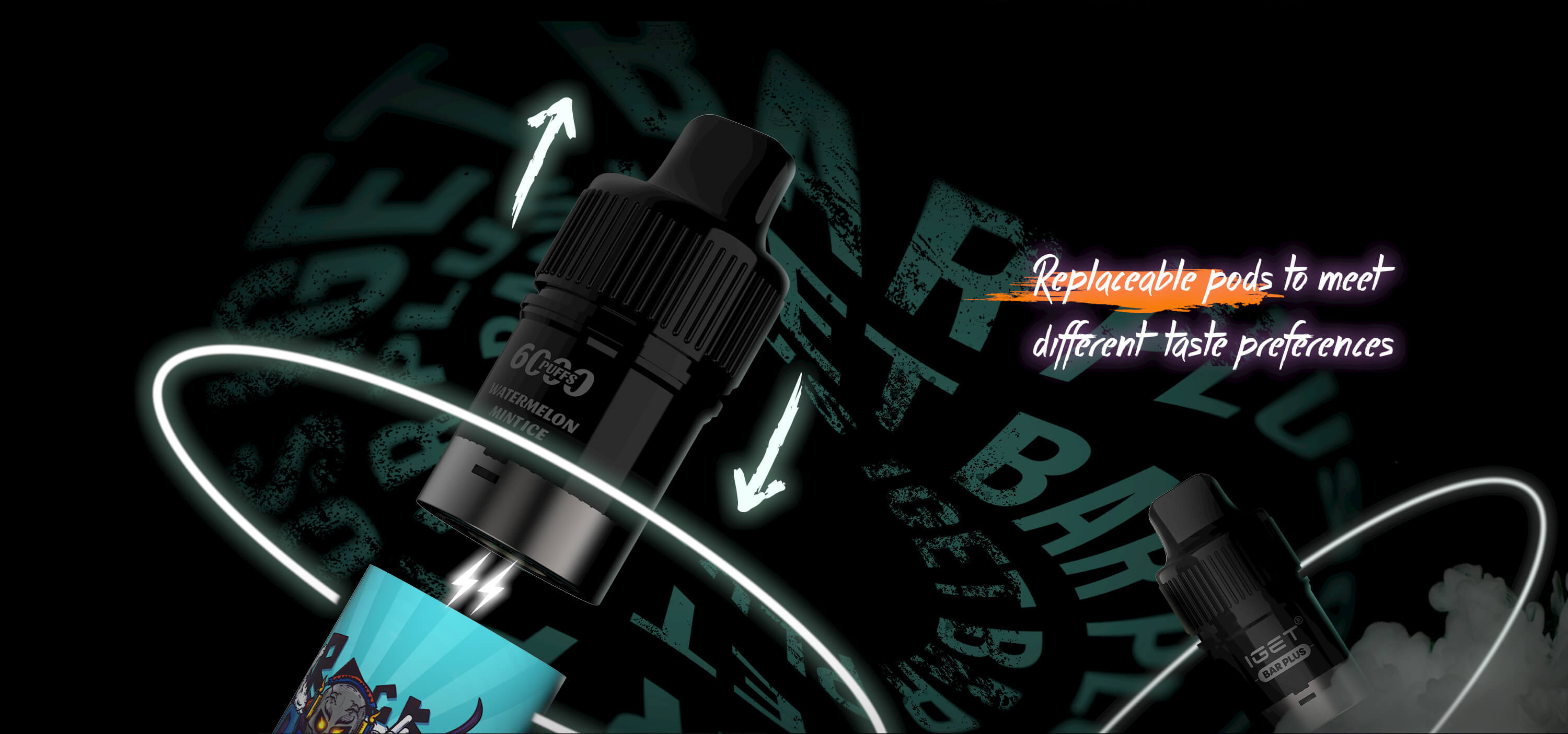 IGET BAR Plus Disposable Pod （suitable for both S3 and Bar Plus Kit) 21 Flavors