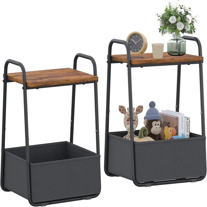 Side Table Set of 2 - 16.93D x 14.57W x 24.02H