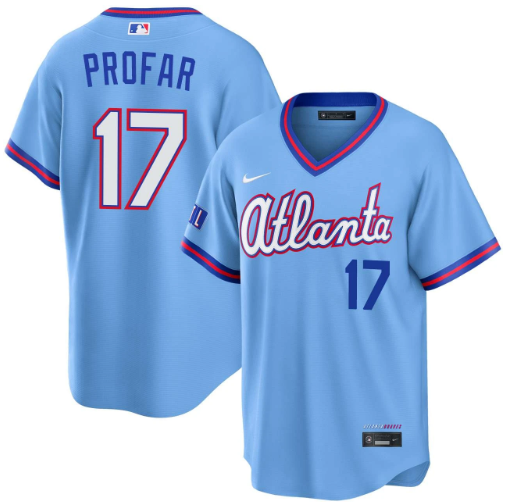 Jurickson Profar Atlanta Braves Powder Blue 2026 City Connect Stadium Jersey