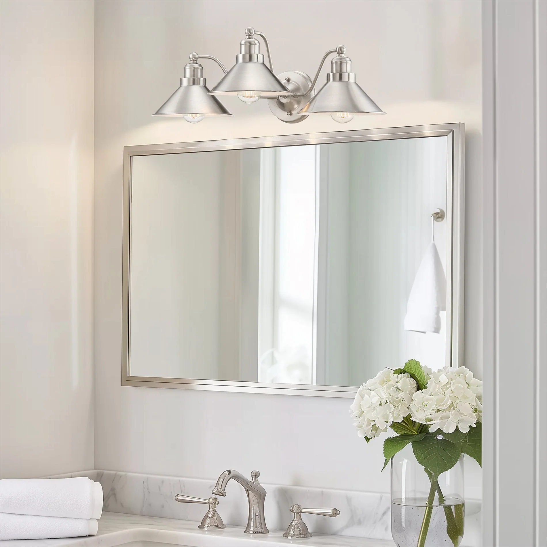 Welton 26 3-Light Modern Farmhouse Bathroom Light