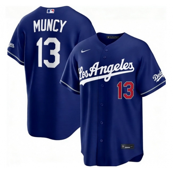 Los Angeles Dodgers Max Muncy 13 Blue 2026 Gold Collection Stadium Stitched Baseball Jersey