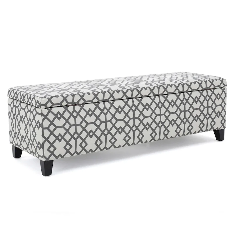 Modern Transitional Upholstered Dining Bench — Dark Brown Oak & Rubberwood, Foam Padded