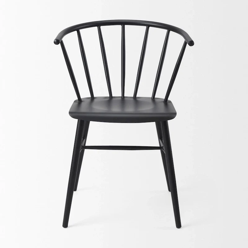 Colin Black Metal Dining Chair - 21.2 W x 21.2 D x 30.3 H