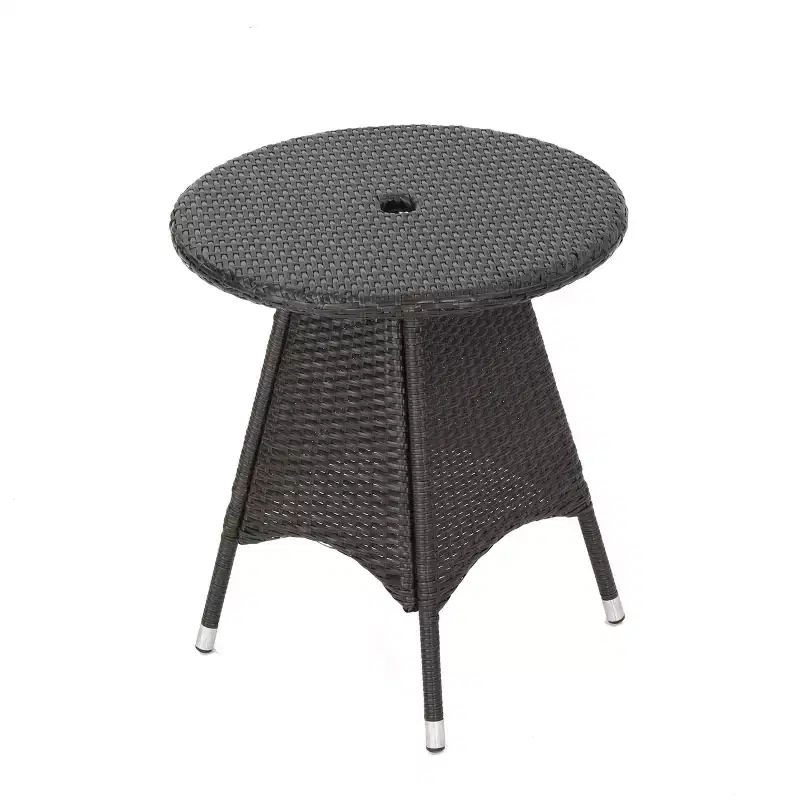 Christopher Knight Home Candice 3 Piece Patio Bistro Dining Furniture Set with Stackable Chairs
