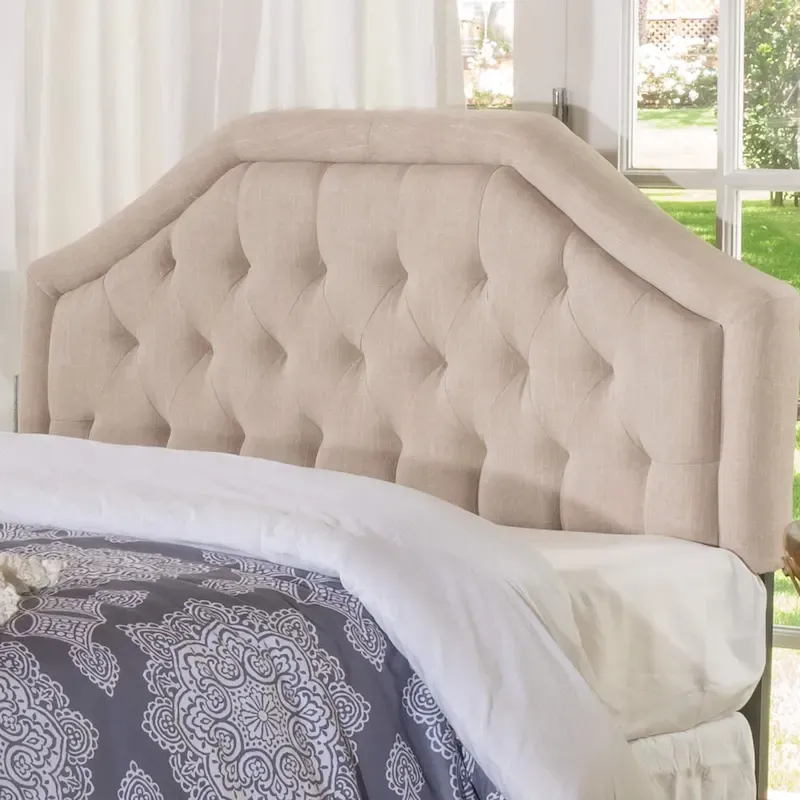 Angelica Adjustable Full/ Queen Tufted Headboard by Christopher Knight Home