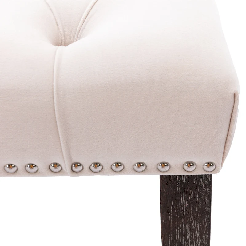 Upholstered Tufted Bench Ottoman Accent Bench