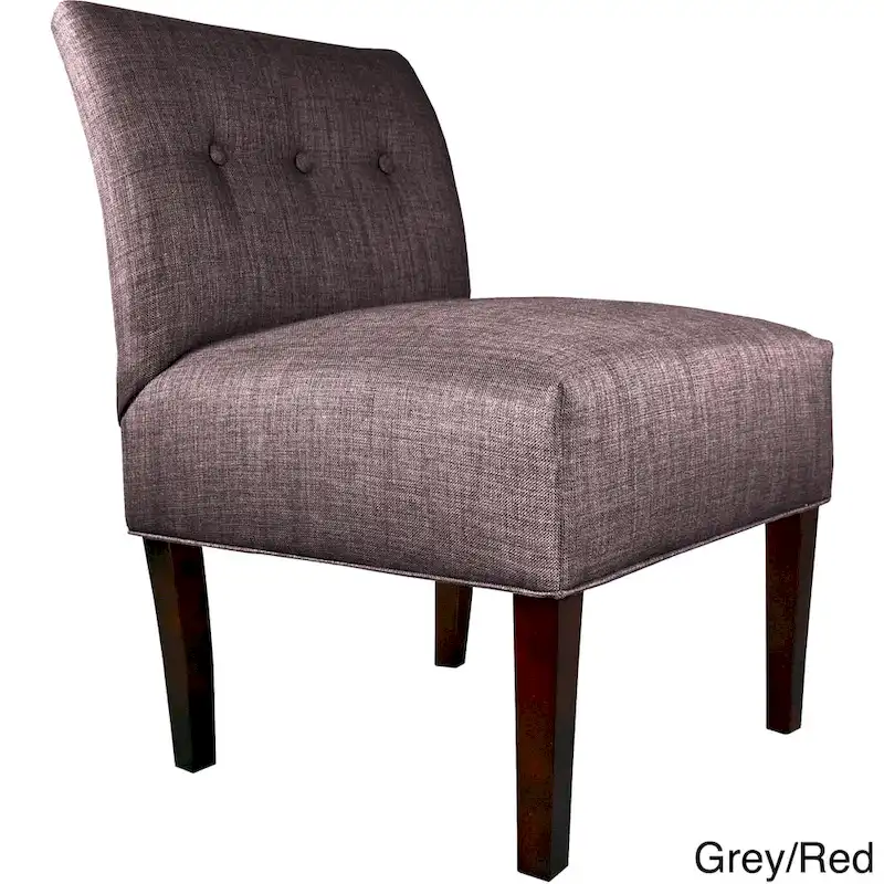 Samantha Button Tufted Ikat Accent Chair