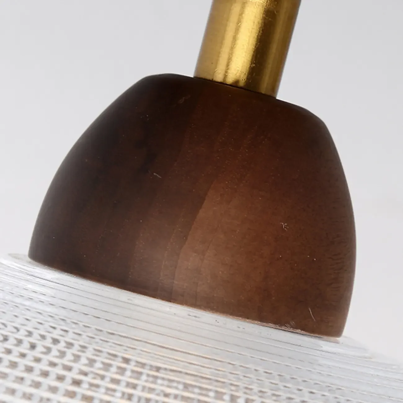 Caramel Gradient Glass Dome Semi Flush Ceiling Light