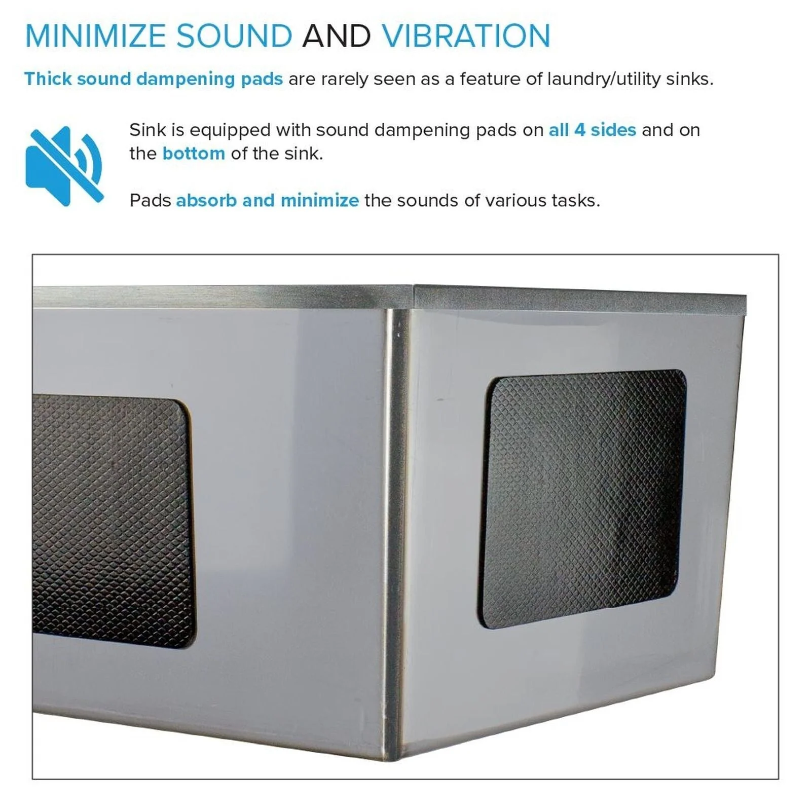 Transolid EWS-2422S 24-in W x 22-in D x 35-in H Stainless Steel Laundry Sink and Wash Stand - 24-in x 22-in