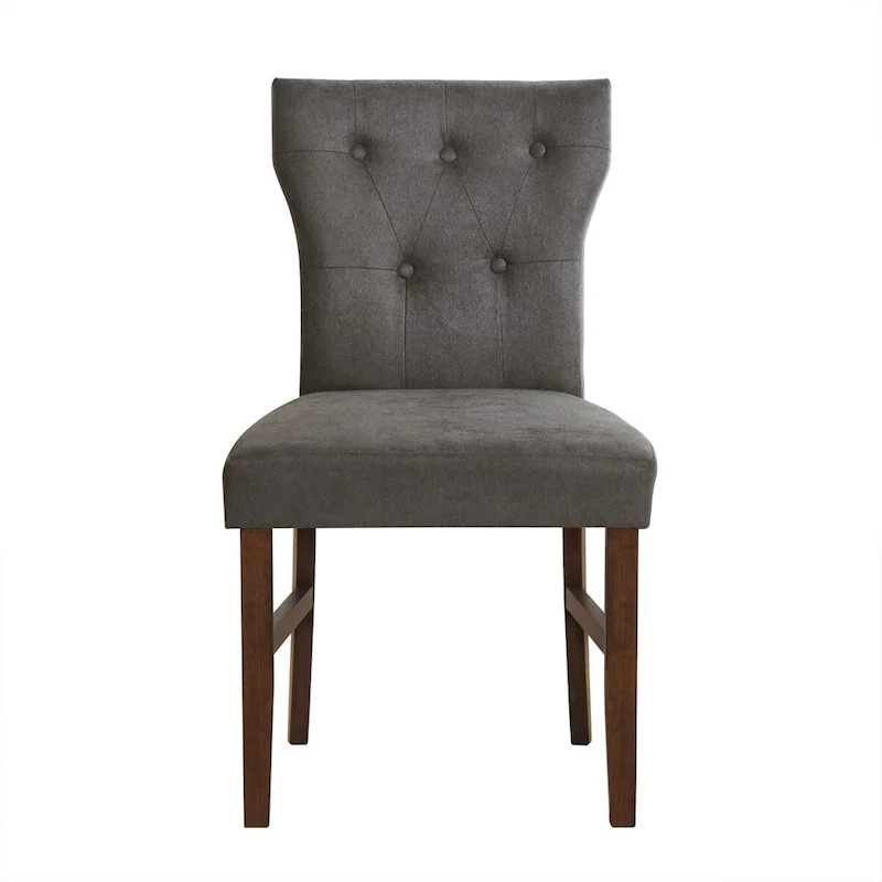 Button-Tufted Dining Chair - Red/Blue/Dark Grey - Single