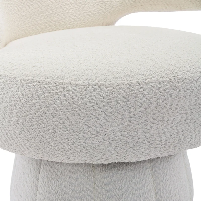 360 Degree Swivel Cuddle Barrel Accent Chairs with Wide Upholstered