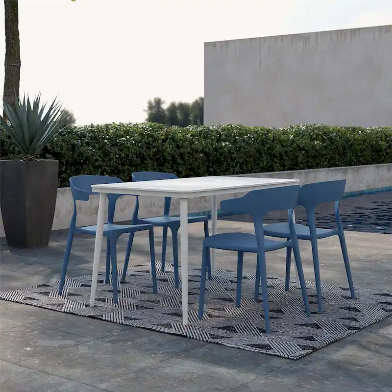 The Novogratz Poolside Felix Stackable Dining Chairs