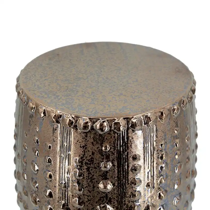 Weathered Style Ceramic Garden Stool - 18  - Bronze