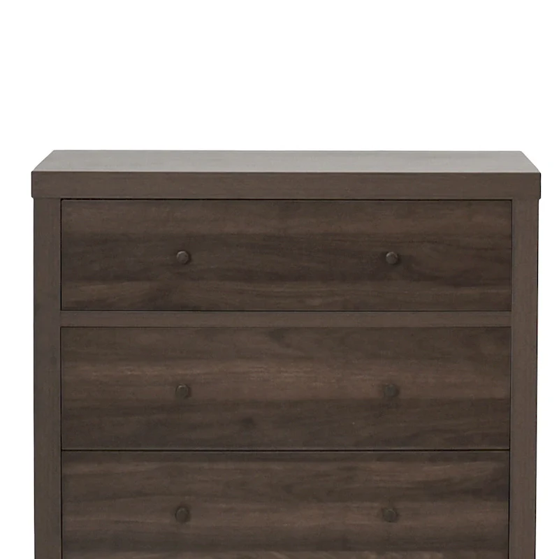 Walnut / Walnut+White / Gray Maple Mid-Century Modern 3-Drawer Chest – Single