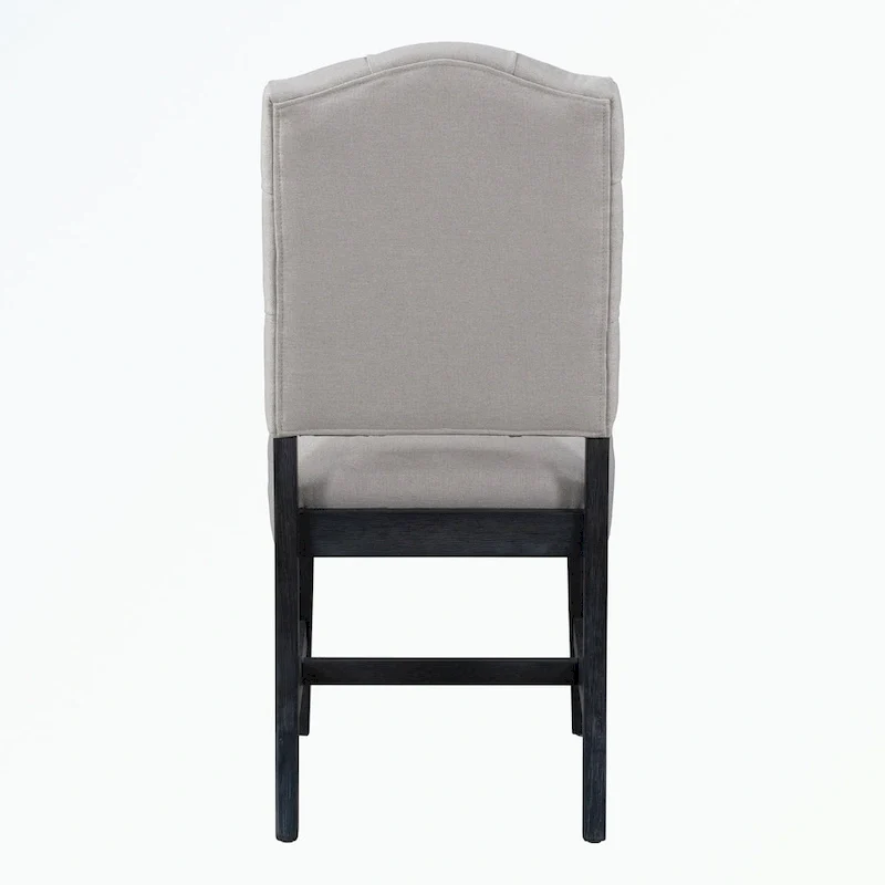 Dining Table Set with Extendable Table and 4 Upholstered Chairs