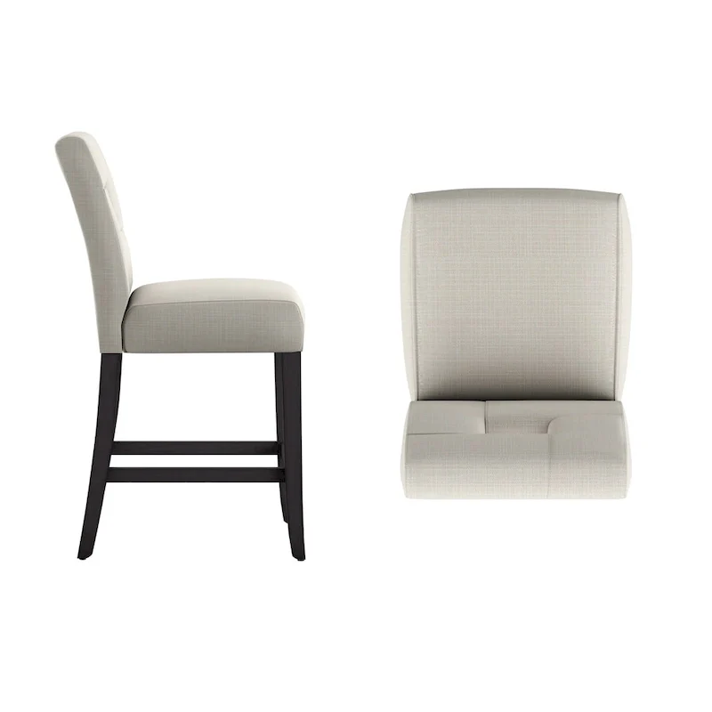 Brda Keyhole Counter Height High Back Stools (Set of 2) - Stool