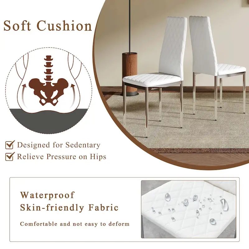 Modern Style Dining Chairs Set of 6