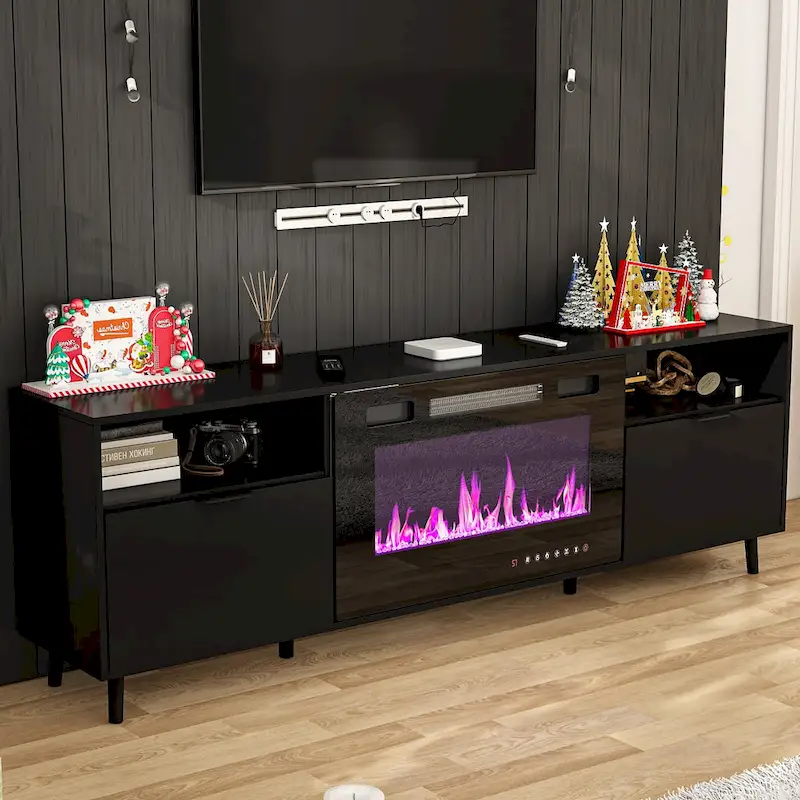 Fireplace TV Stand Electric Fireplace TV Console w/Remote Control