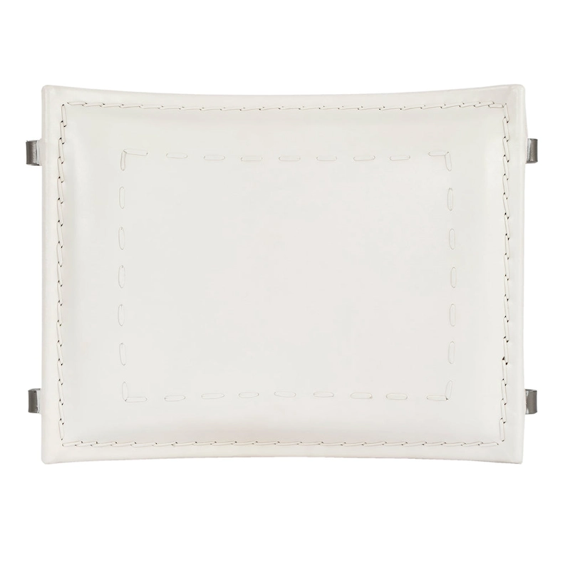 Handmade Butler Melton Leather Stool (India)