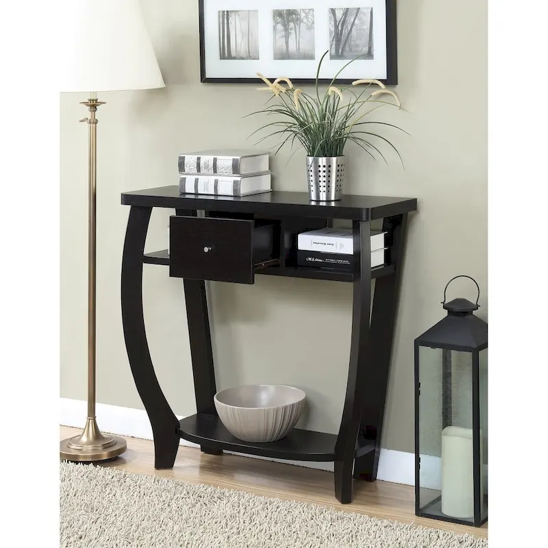 Convenience Concepts Newport 1 Drawer Dorchester Console Table with Shelf