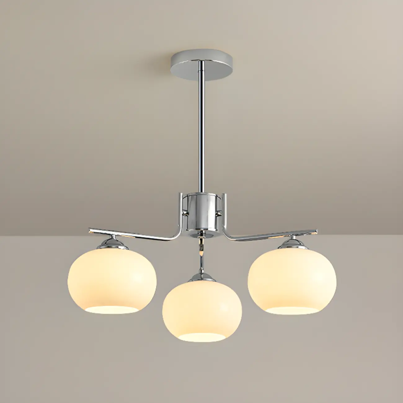 Modern Glass Globe Chandelier Adjustable Hanging Length