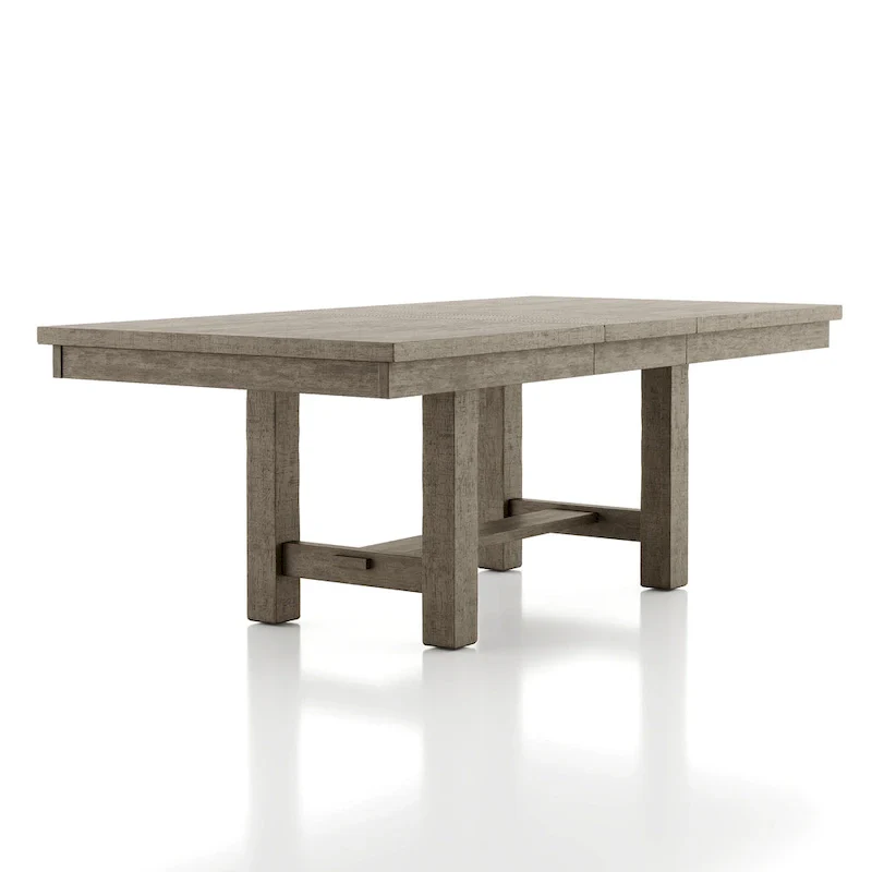 Jusk Rustic Grey Wood Dining Table