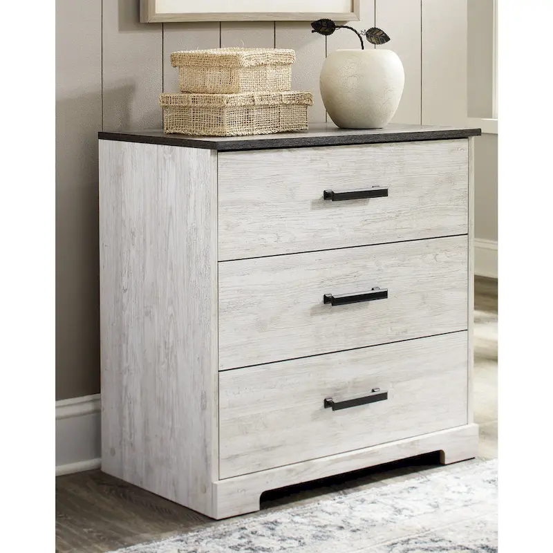 Contrasting Woodgrain Chest of Drawers