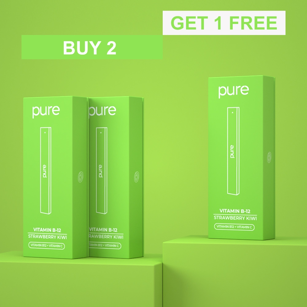 Vitamin B-12 - Strawberry Kiwi - 400 Puffs - pure-diffuser