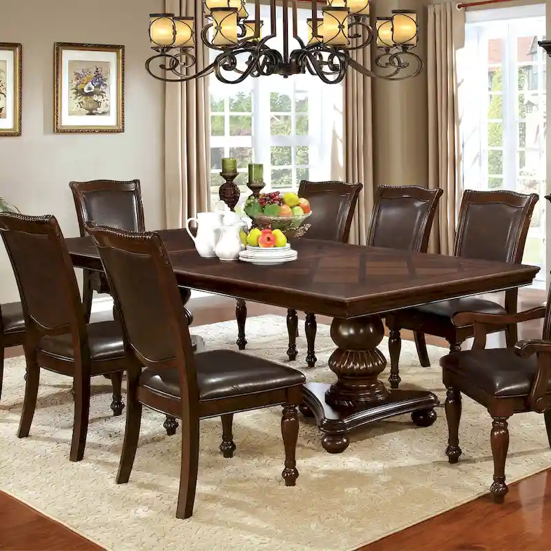 Brown Cherry 103-inch Expandable Dining Table