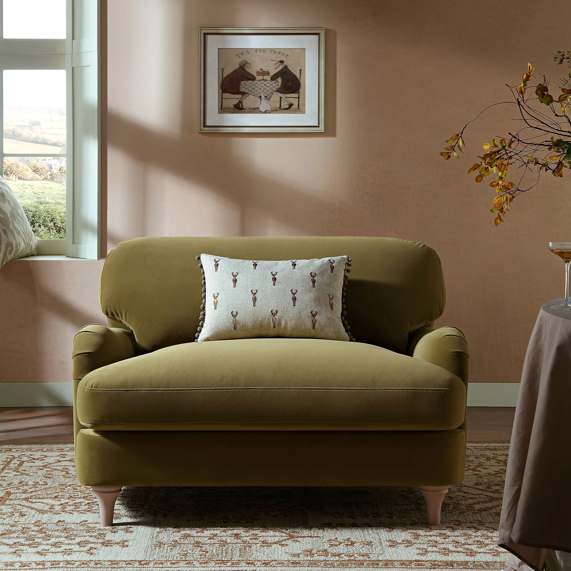 Velvet Sofa, Loveseat
