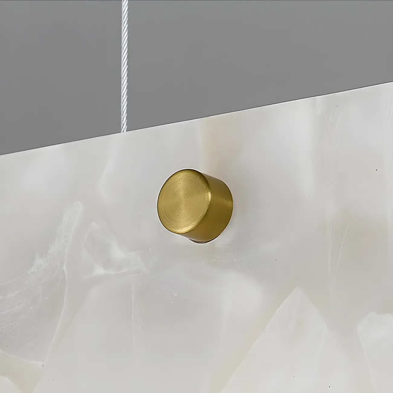 Modern Gold Metal Rectangle Kitchen Island Pendant Light