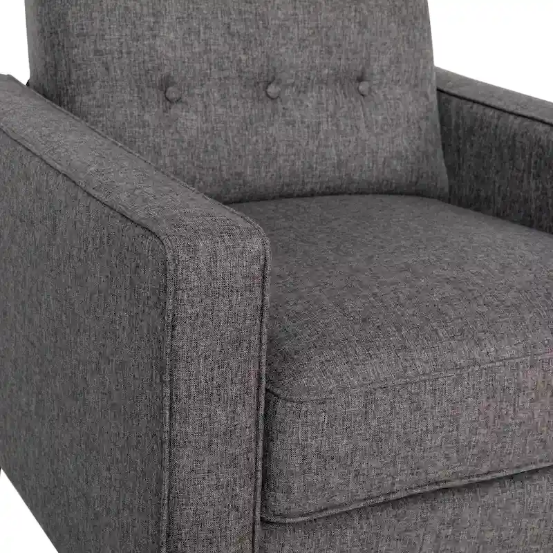 Pushback Recliner with Button Tufted Back