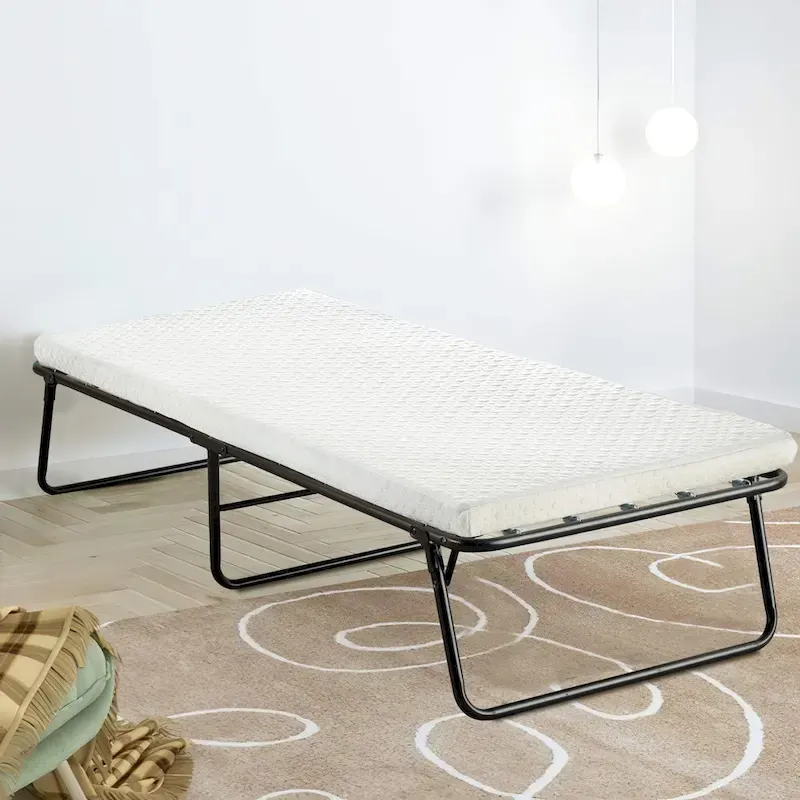 Folding Guest Bed with Memory Foam Mattress – 31-inch / Full, Portable Style, Single