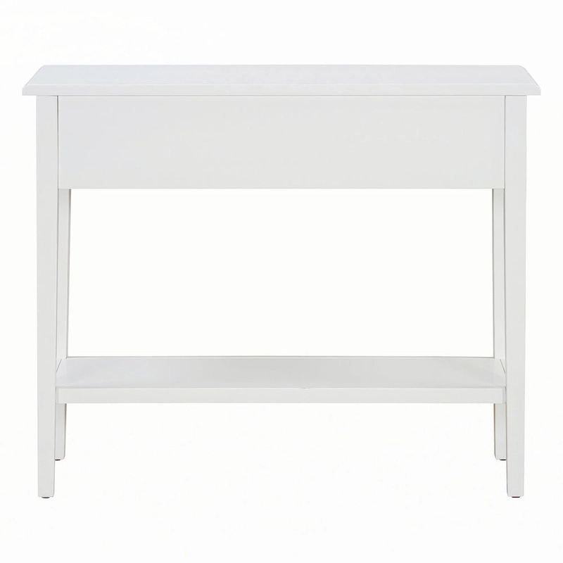 Entryway Table with 2 Drawers(White)