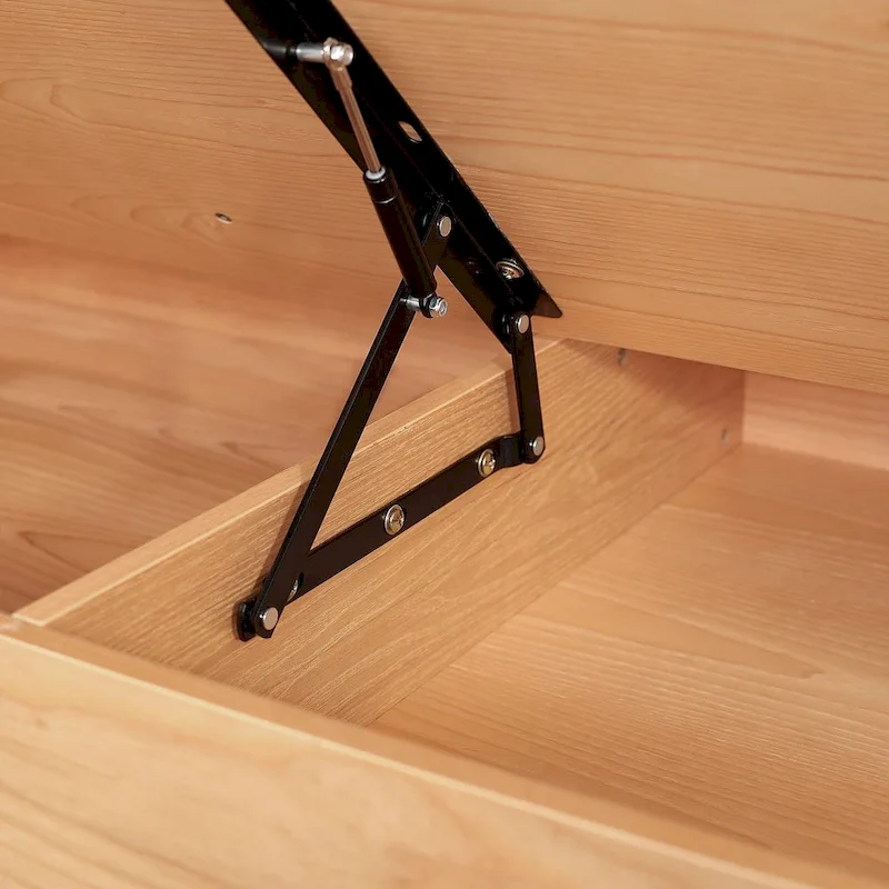 JASIWAY Cotton Line Beige Sofa With Wood Frame