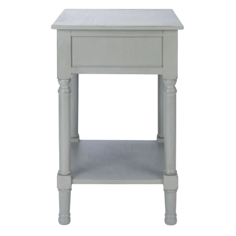 1-Drawer Lower Shelf Nightstand Accent Table - 19  W x 15.8  L x 26  H - 19Wx16Dx26H