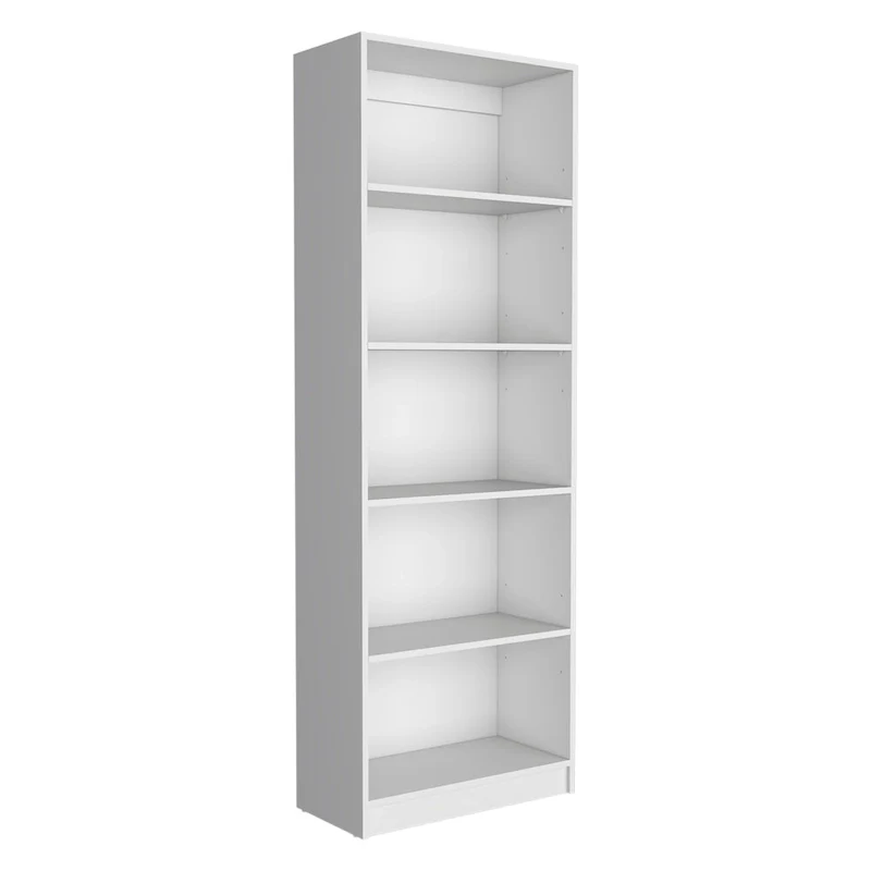 2-Piece Bookcase Set – Wide 5-Shelf and Narrow 4-Shelf