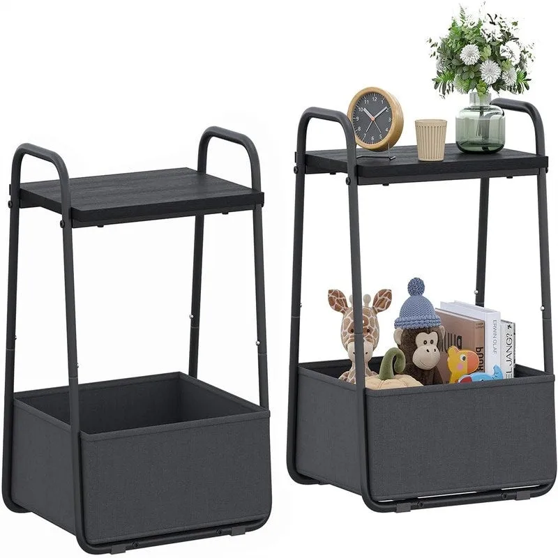 Side Table Set of 2 - 16.93D x 14.57W x 24.02H