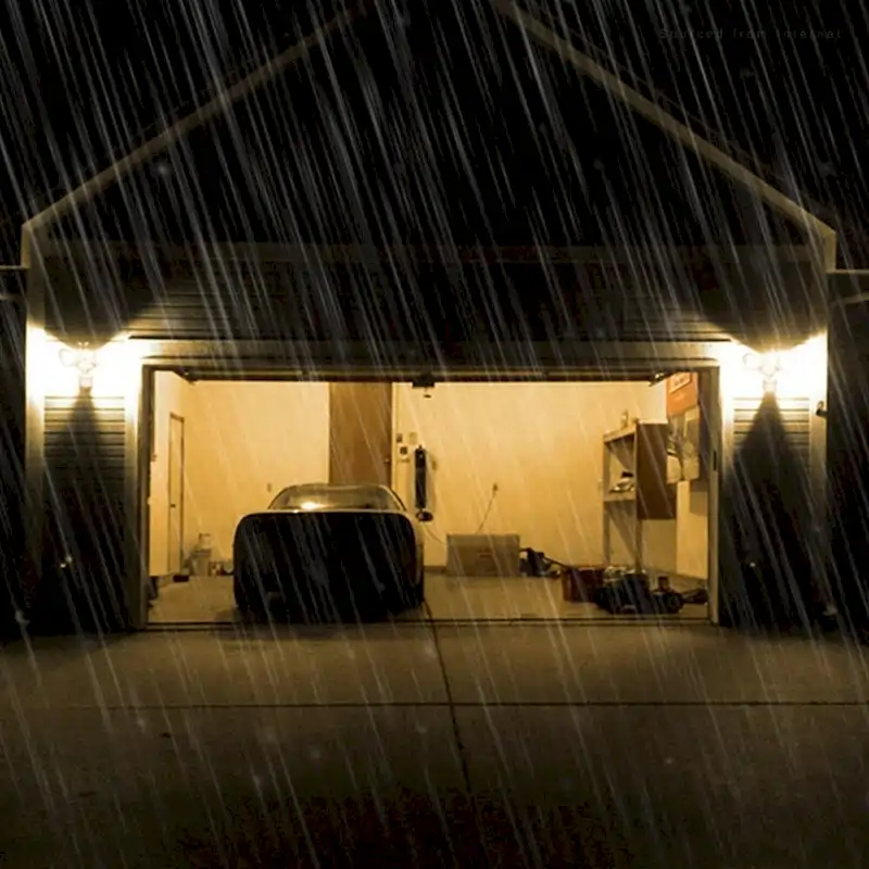 Dual-Head Motion-Activated LED Outdoor Security Light, 1400lm, 3000K Warm White