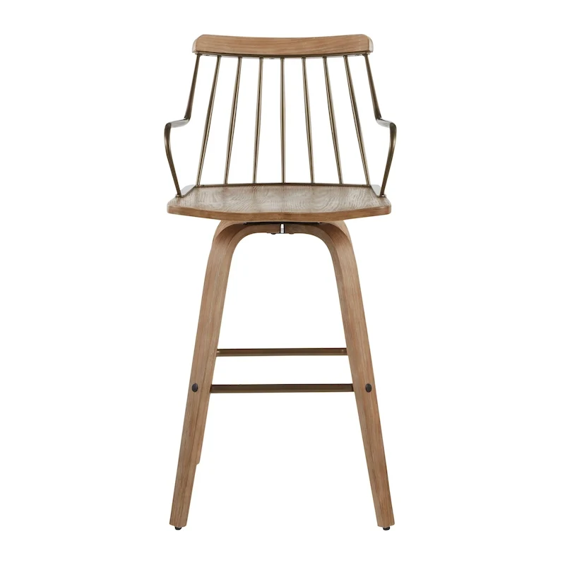 Farmhouse Counter Stool — Rustic Finish, Kitchen Island & Bar Seating