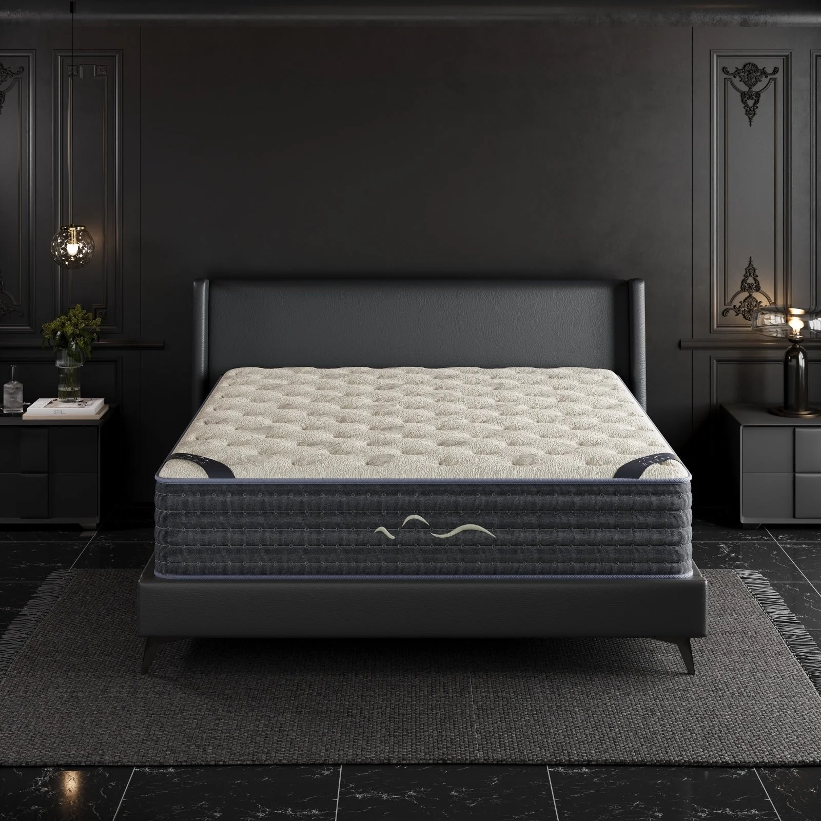 SweDrea 14 in. Luxurious Double-Sided Hybrid Mattress – Medium/Firm with CertiPUR-US, SGS and OEKO-TEX