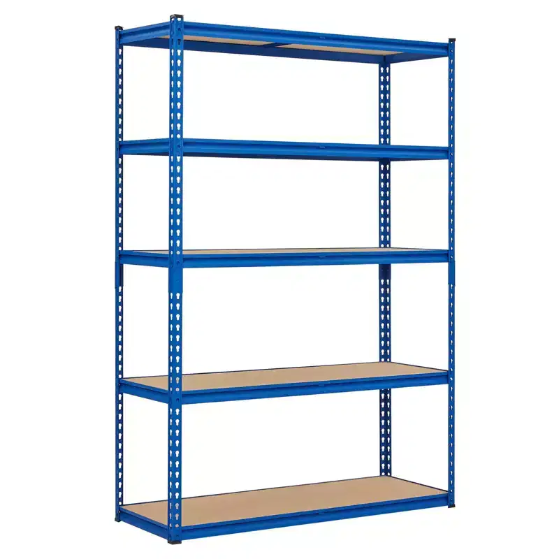 5 Tier Garage Storage Shelves, 2500LBS Capacity Metal Shelving Unit for Garage, Industrial, Warehouse, Kitchen, Closet, , Blue