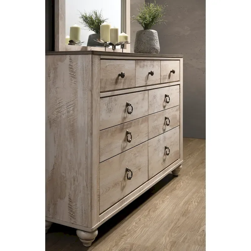 White Wash Shabby Chic Sleigh Bedroom – White Wash, Queen / King, Sleeps 2