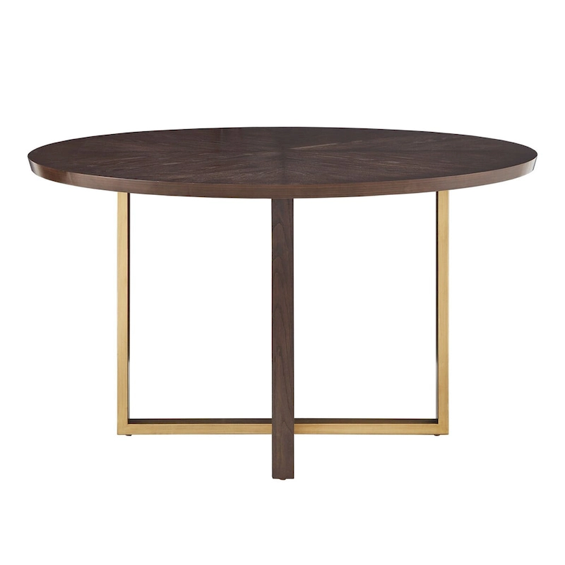 Andrea Espresso 54-inch Round Dining Table by iNSPIRE Q Modern - 54 Round Dining Table