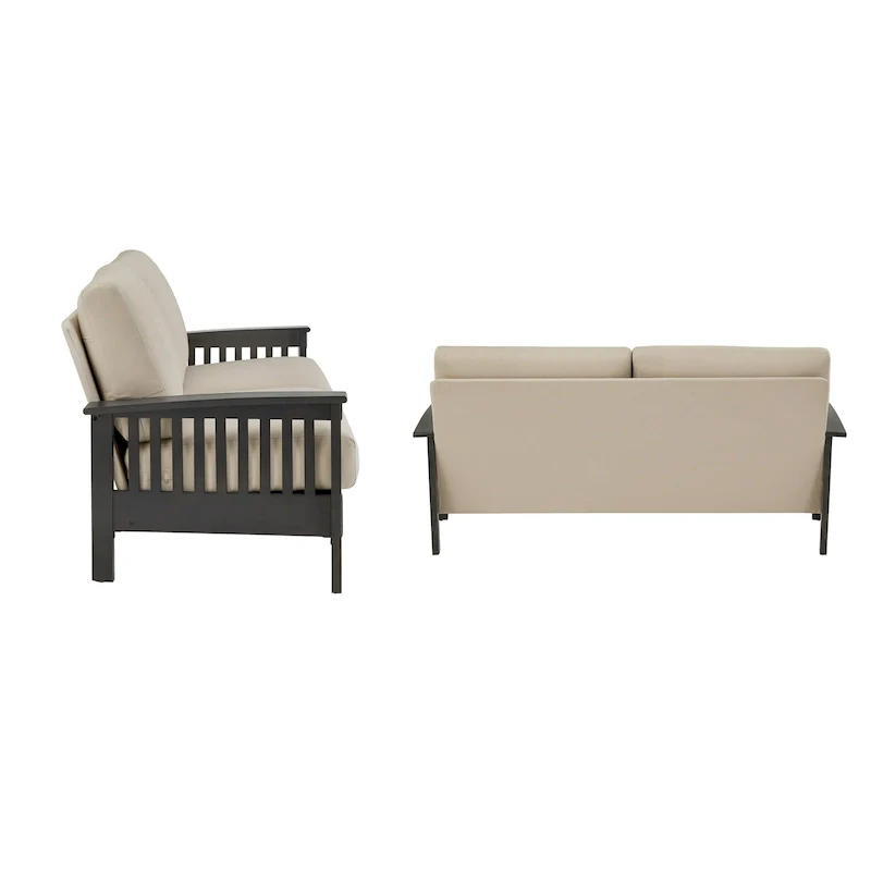 Sigulda Mission-Style Wood Sofa