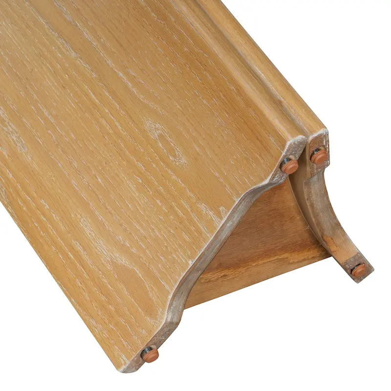 53.9  Console Table with Faux Marble Top & Wood Base